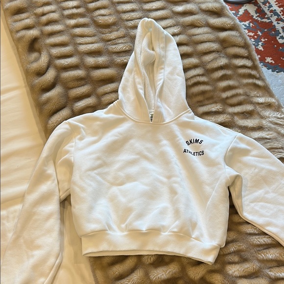 SKIMS Cream Hoodie with Logo - Picture 1 of 1